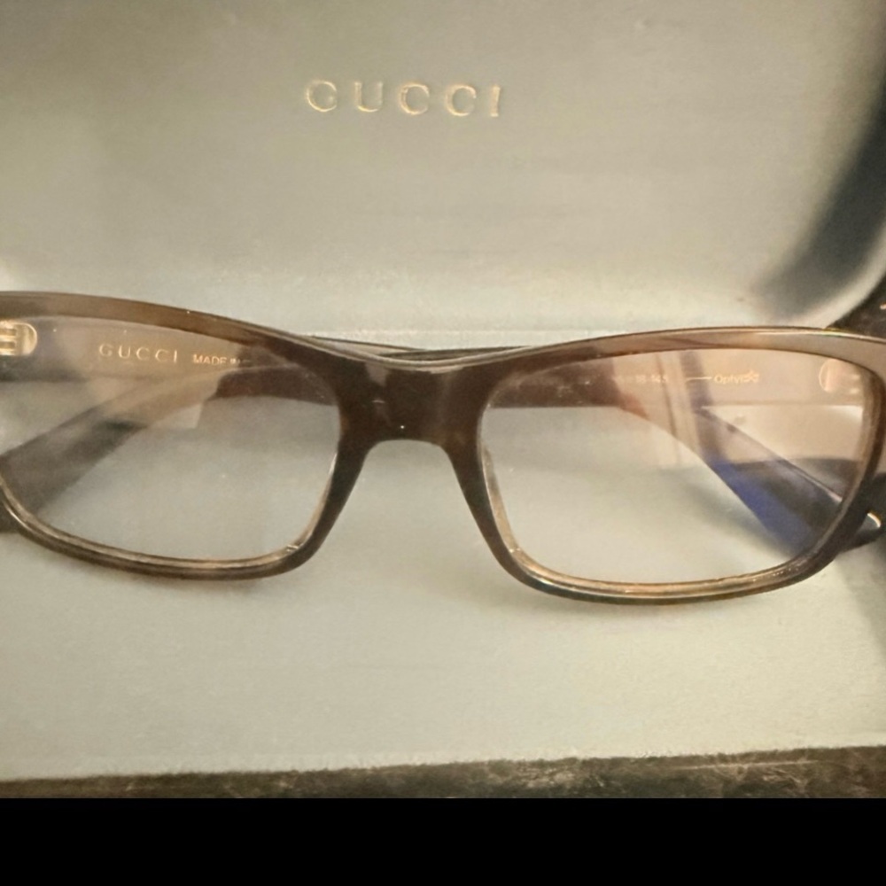 Gucci Red and Black Eyewear